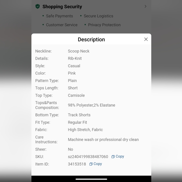 Bright Pink Sleeveless Top & Short Set - Picture 9 of 9